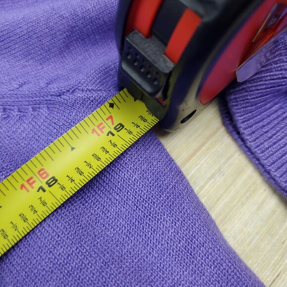 JOSEPH A Lilac Button Embellished Knit Top - Picture 9 of 9